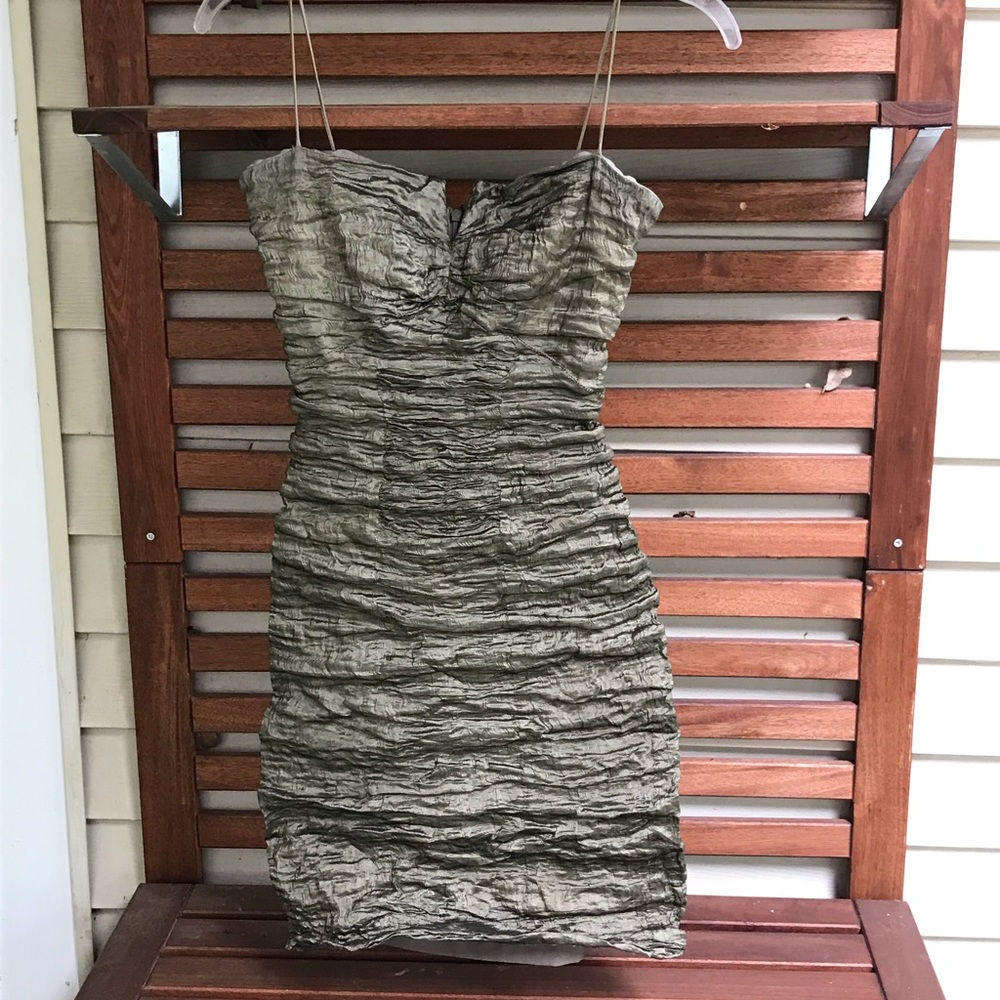 Nicole Miller Ruched Stretchy Bodycon Dress
